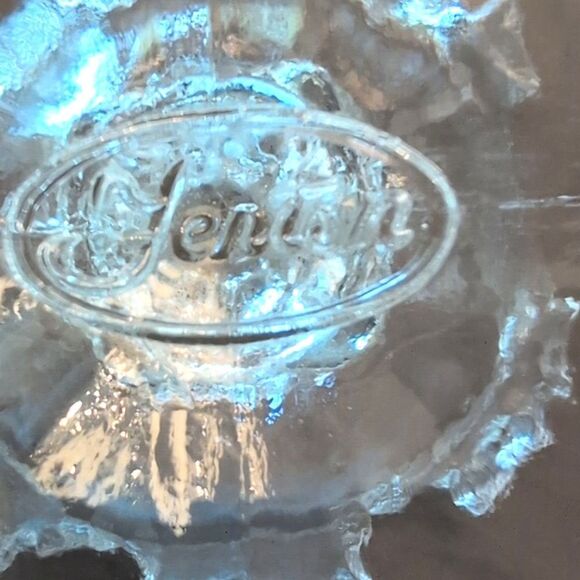 Vintage Fenton Glass Floral Crimped Ruffle Edge Compote Pedestal Candy Dish - Picture 5 of 10